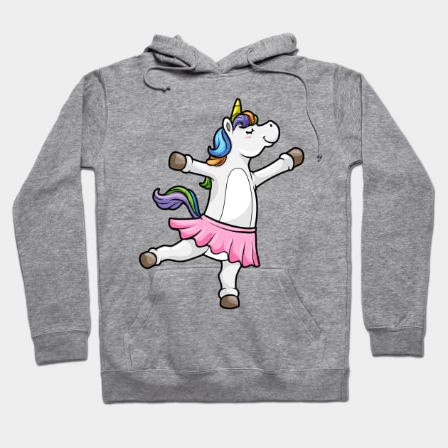 Unicorn is dancing at the ballet Hoodie by Markus Schnabel